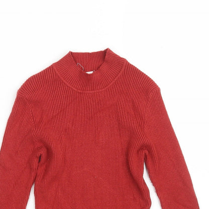 Primark Womens Purple Roll Neck  Viscose Pullover Jumper Size 12   - Size 12-14