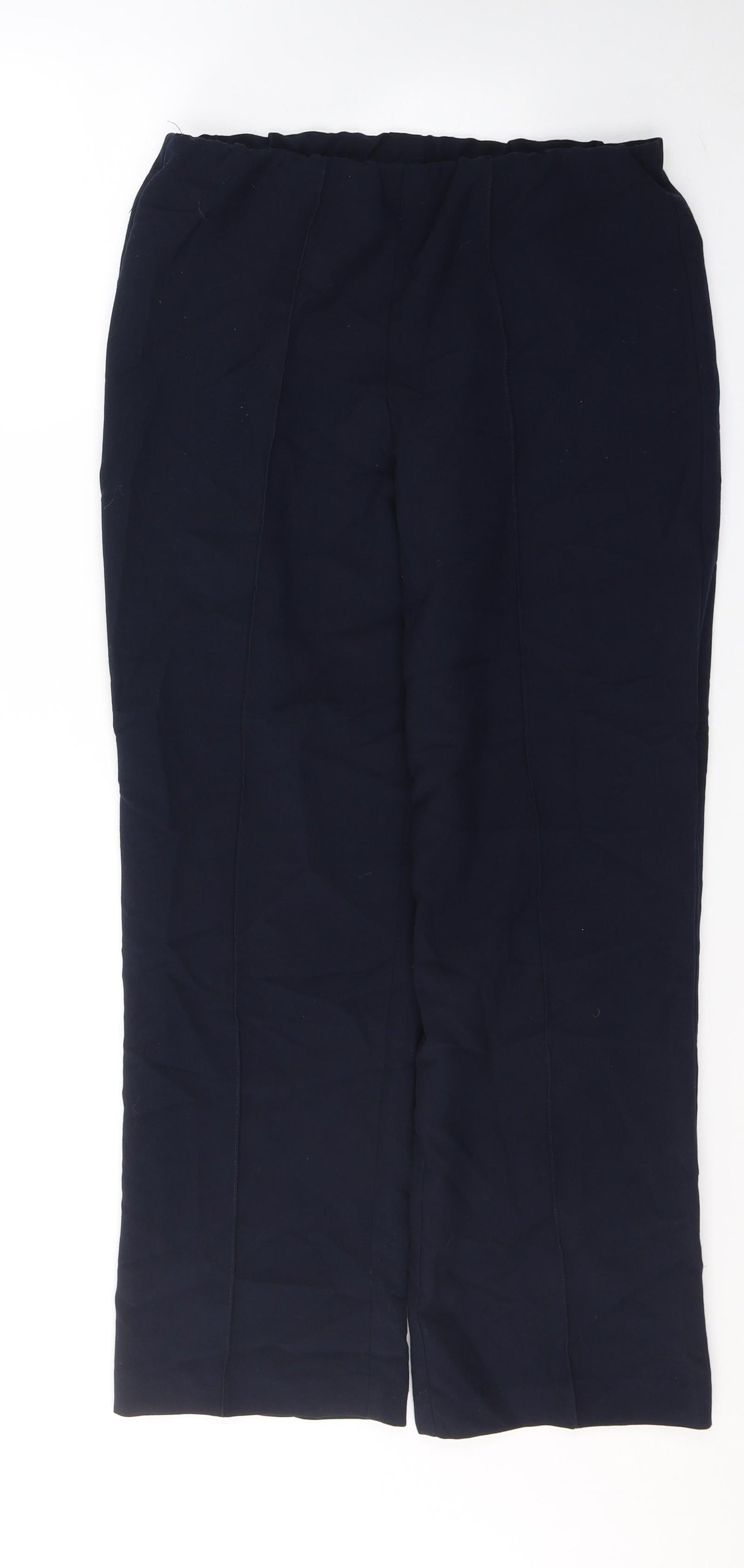 Classics Womens Beige  Polyester Trousers  Size 10 L28 in Regular