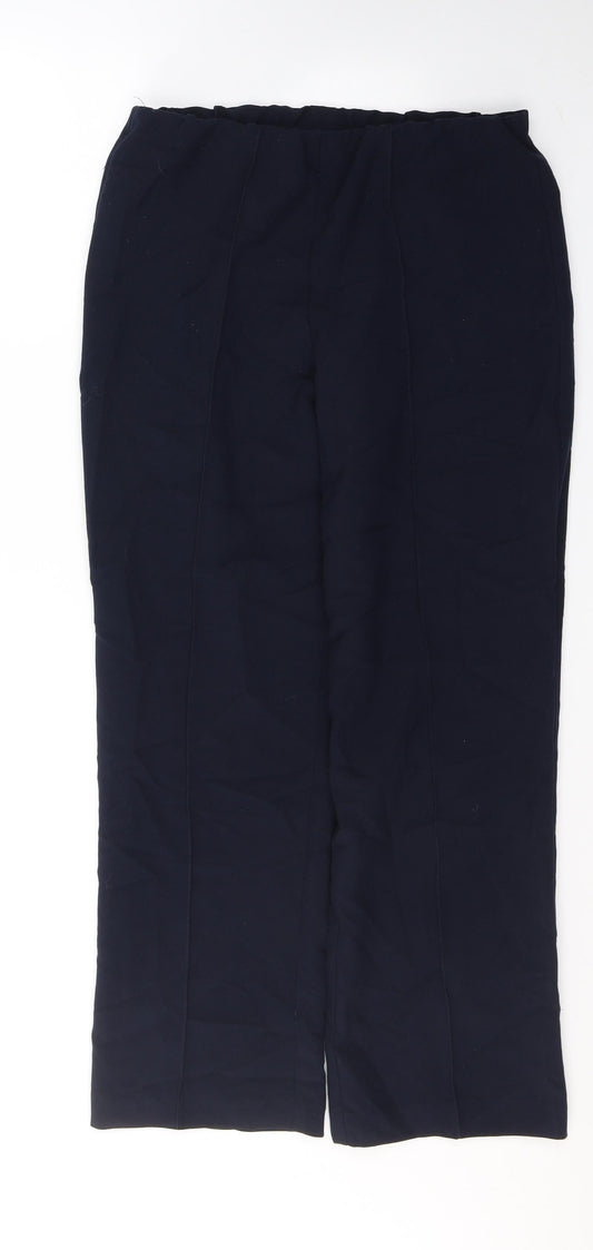 Classics Womens Beige  Polyester Trousers  Size 10 L28 in Regular