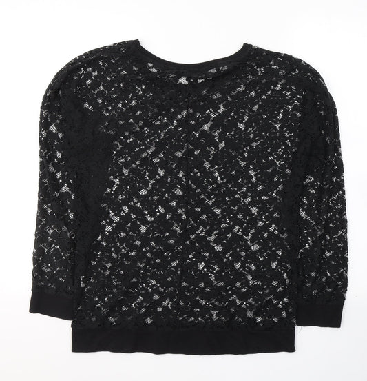 Womens UK Size 10 Atmosphere Black Basic Blouse