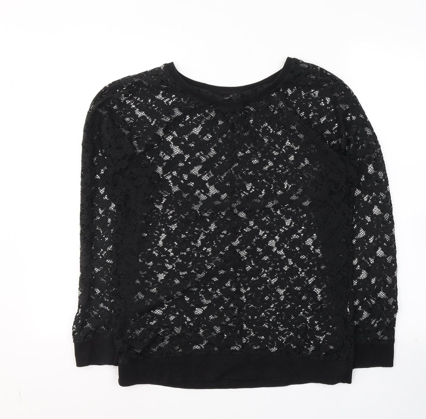 Womens UK Size 10 Atmosphere Black Basic Blouse