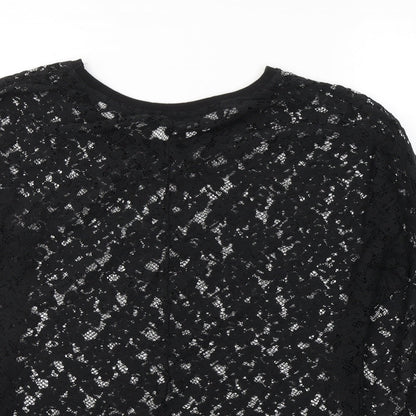 Womens UK Size 10 Atmosphere Black Basic Blouse