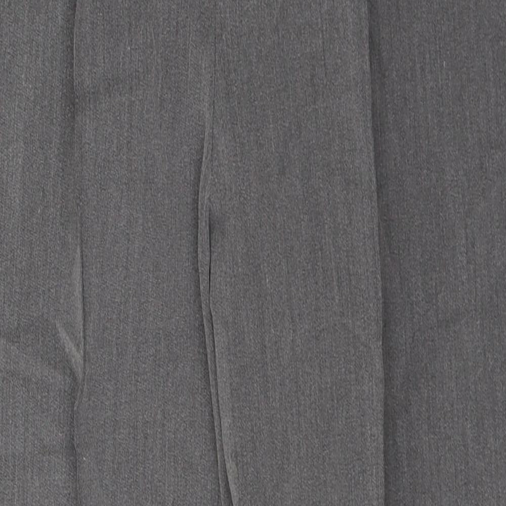 Bonmarché Womens Grey  Polyester Cropped Trousers Size 14 L25 in Regular
