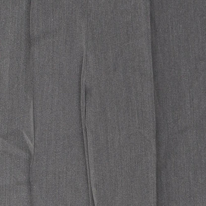 Bonmarché Womens Grey  Polyester Cropped Trousers Size 14 L25 in Regular