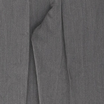 Bonmarché Womens Grey  Polyester Cropped Trousers Size 14 L25 in Regular