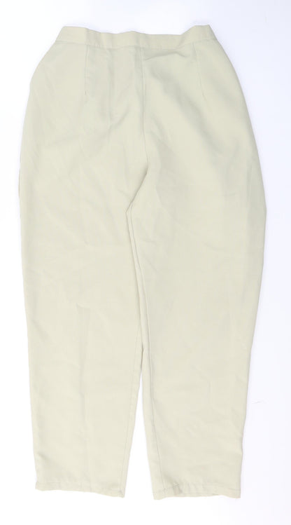 Womens UK Size 18 Preworn Regular Fit  Beige Trousers