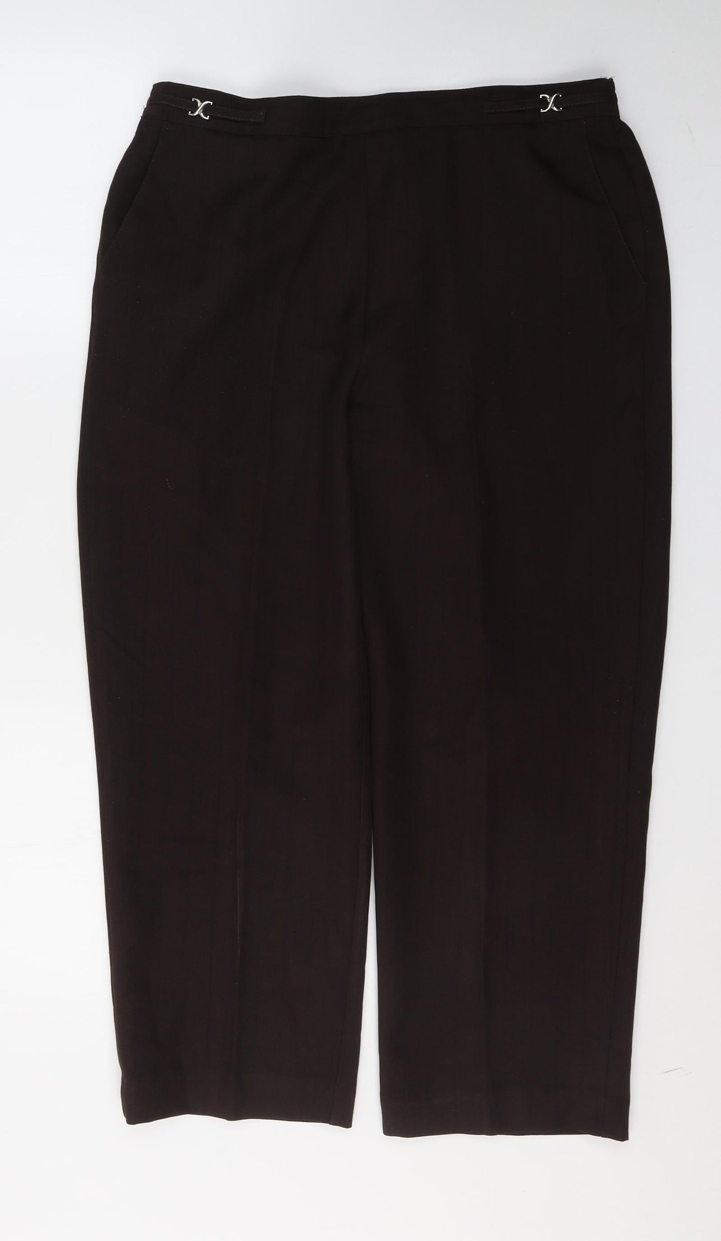 Womens UK Size 14 BHS Regular Fit  Brown Trousers