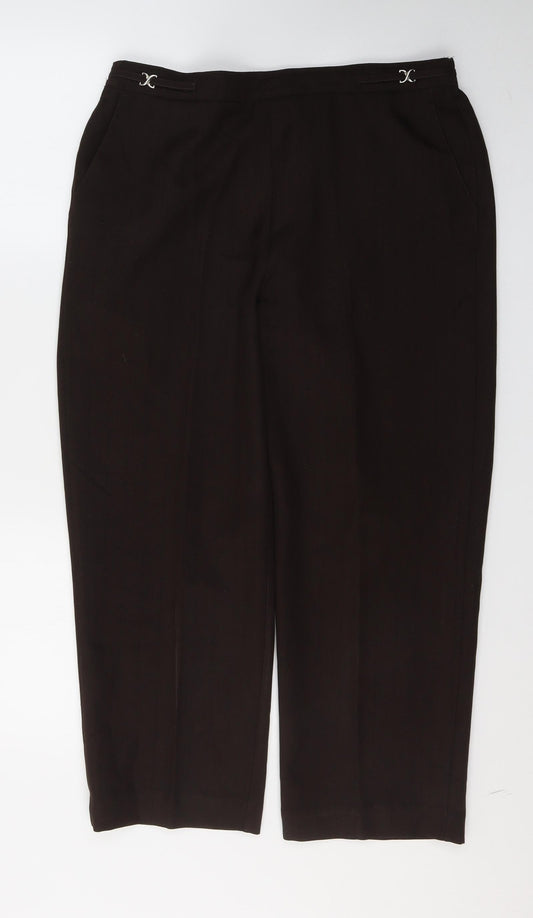Womens UK Size 14 BHS Regular Fit  Brown Trousers