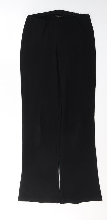 Womens UK Size 10 Mia Moda Regular Fit  Black Trousers