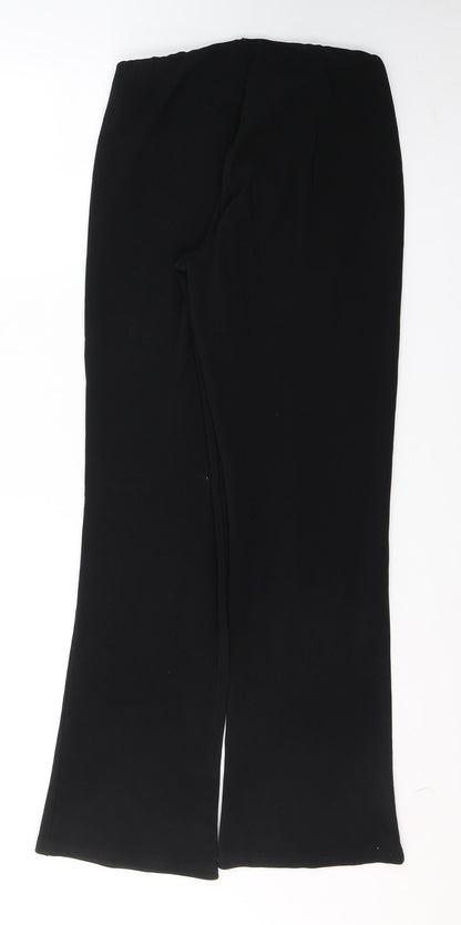 Womens UK Size 10 Mia Moda Regular Fit  Black Trousers