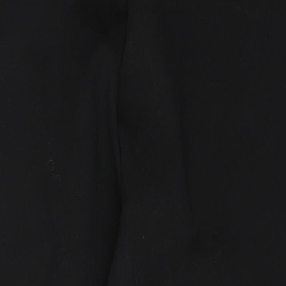Soon Womens Black  Polyester Trousers  Size 12 L26 in Regular Zip
