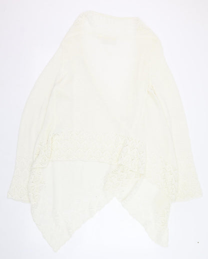Womens UK Size 12 Kaleidoscope Ivory Cardigan Jumper