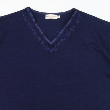 Womens UK Size M Bonmarché Blue Pullover Jumper