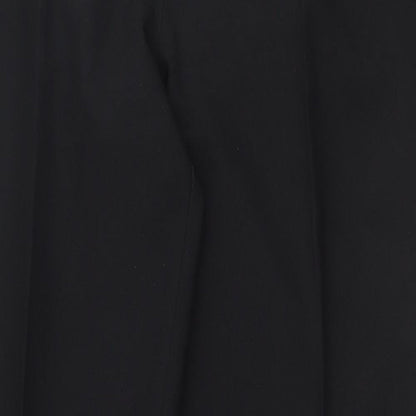 XE Womens Black  Polyester Dress Pants Trousers Size 12 L30 in Regular Zip