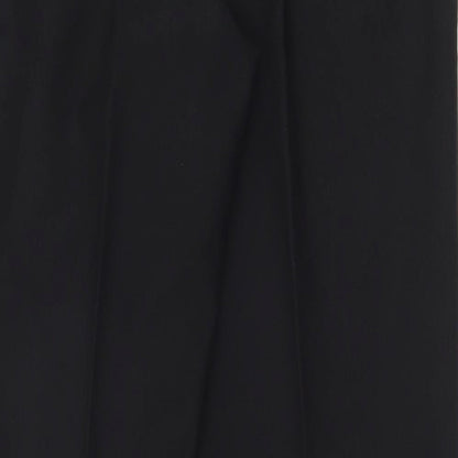 XE Womens Black  Polyester Dress Pants Trousers Size 12 L30 in Regular Zip