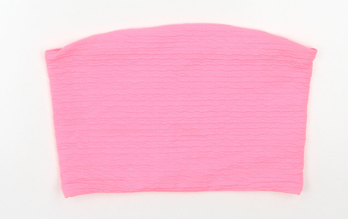 Womens UK Size 12 River Island Pink Cropped T-Shirt