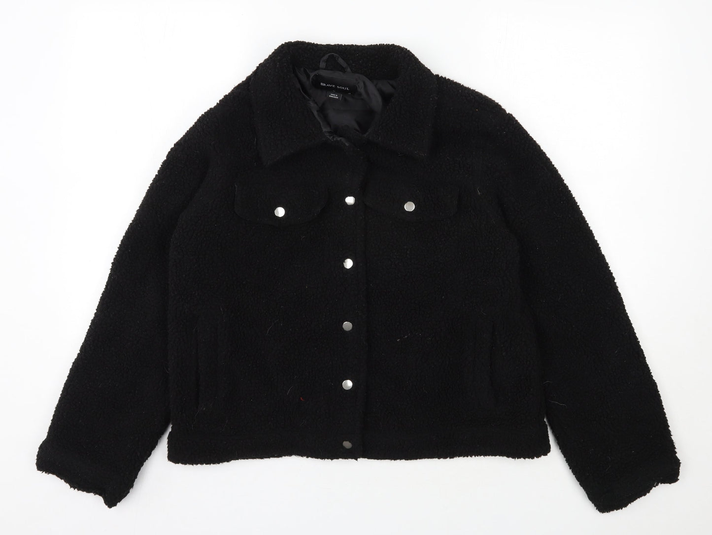 Womens UK Size 12 Brave Soul Black Jacket