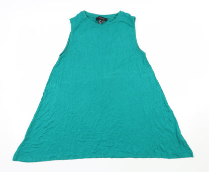 Womens UK Size 8 Atmosphere Green Jersey Tank