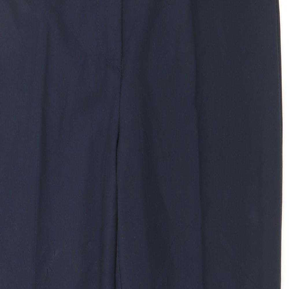 Womens UK Size 12 Marks and Spencer Regular Fit  Blue Trousers