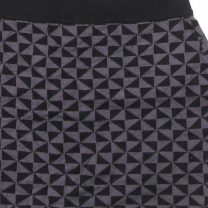 Amisu Womens Purple Geometric Viscose Mini Skirt Size XS  Regular