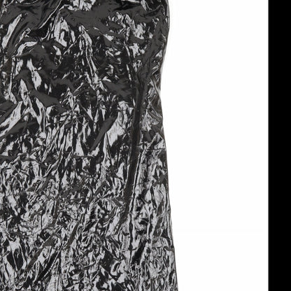 We own the night Womens Black  Polyester Bodycon  Size S  Square Neck Zip
