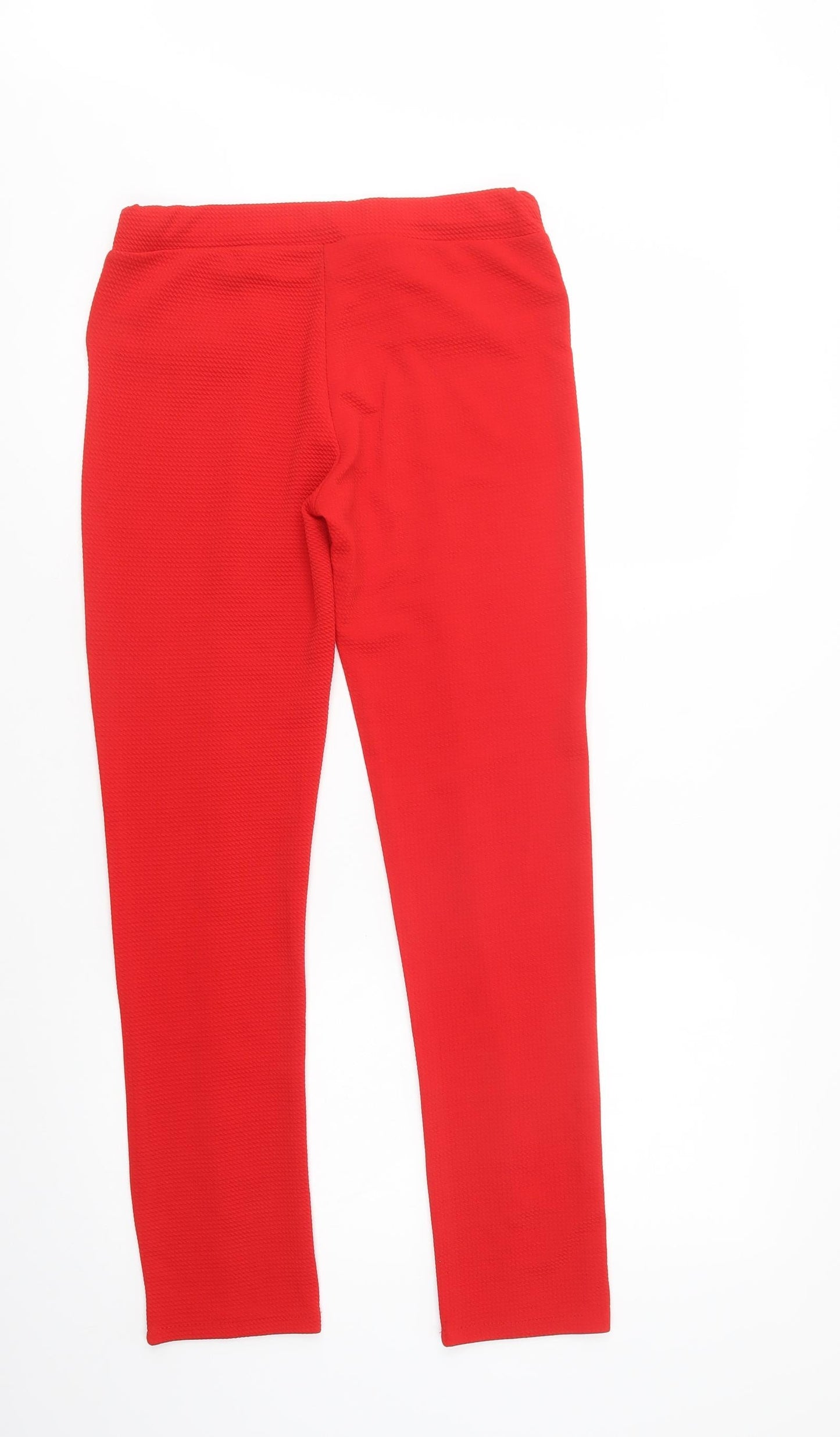 Made in Italy Womens Red  Polyester Dress Pants Trousers Size 30 in L29 in Regular
