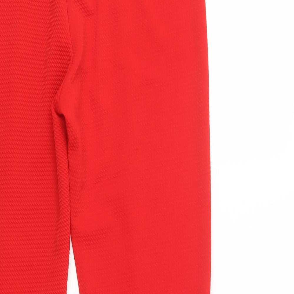 Made in Italy Womens Red  Polyester Dress Pants Trousers Size 30 in L29 in Regular