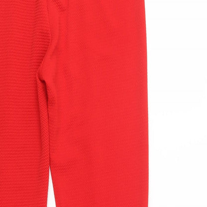 Made in Italy Womens Red  Polyester Dress Pants Trousers Size 30 in L29 in Regular
