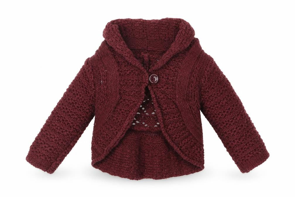 Front view of George Baby Purple Cotton Cardigan Jumper, size 9-12, Months Button