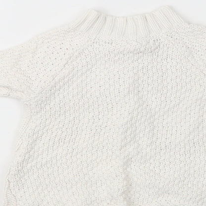 Jillian's Closet Baby White  Cotton Cardigan Jumper Size 9-12 Months  Button