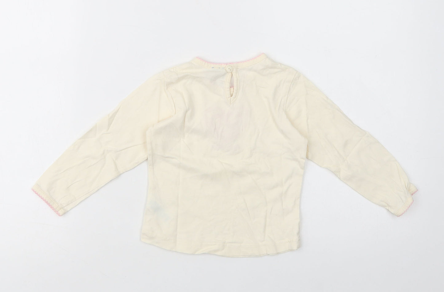 Adams Kids Baby Yellow  Cotton Pullover T-Shirt Size 12-18 Months Crew Neck Pullover - Heart