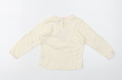 Adams Kids Baby Yellow  Cotton Pullover T-Shirt Size 12-18 Months Crew Neck Pullover - Heart