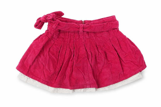 Sisley Baby Pink  Cotton Skater Skirt Size 12-18 Months  Zip