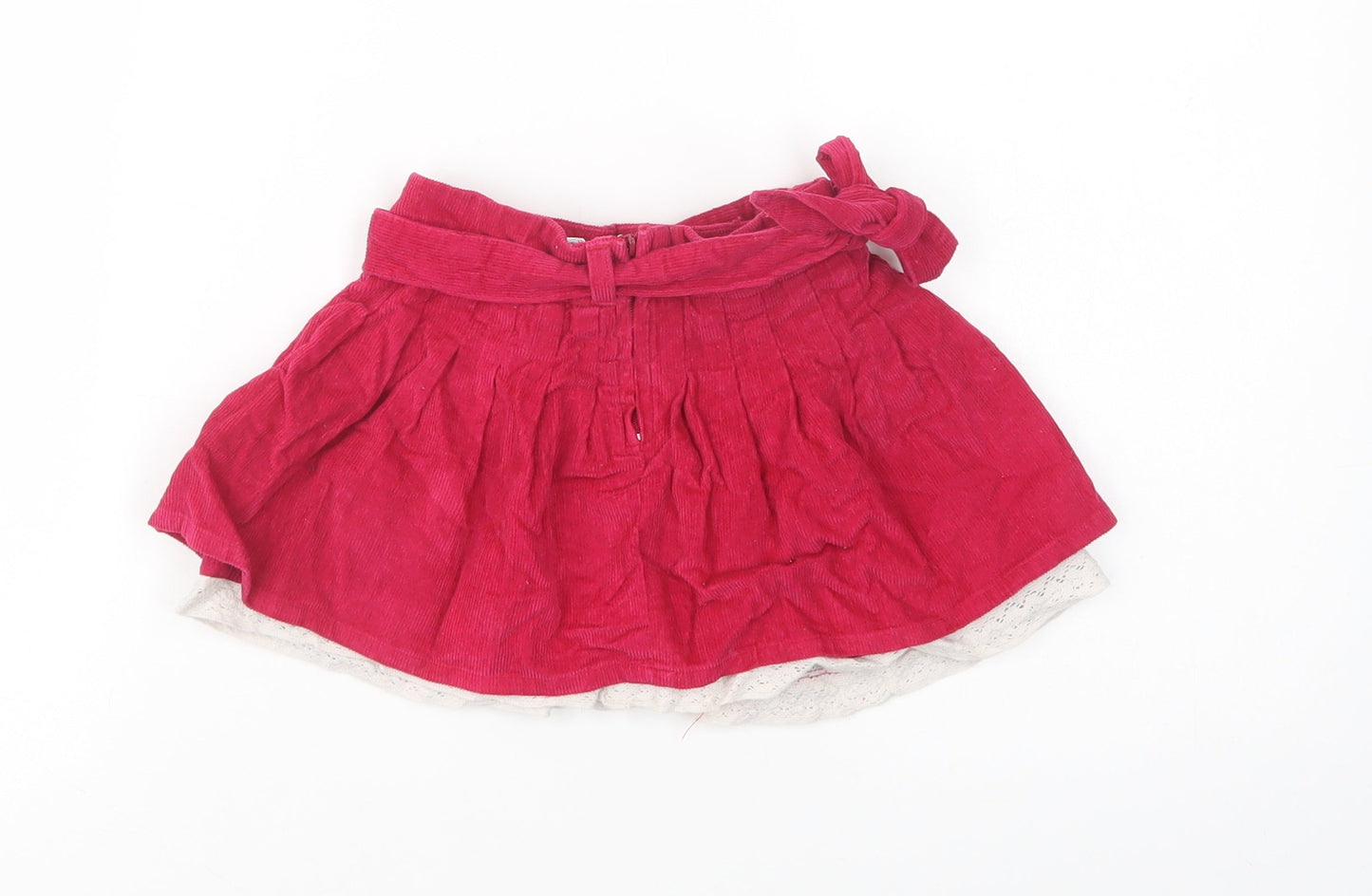 Sisley Baby Pink  Cotton Skater Skirt Size 12-18 Months  Zip