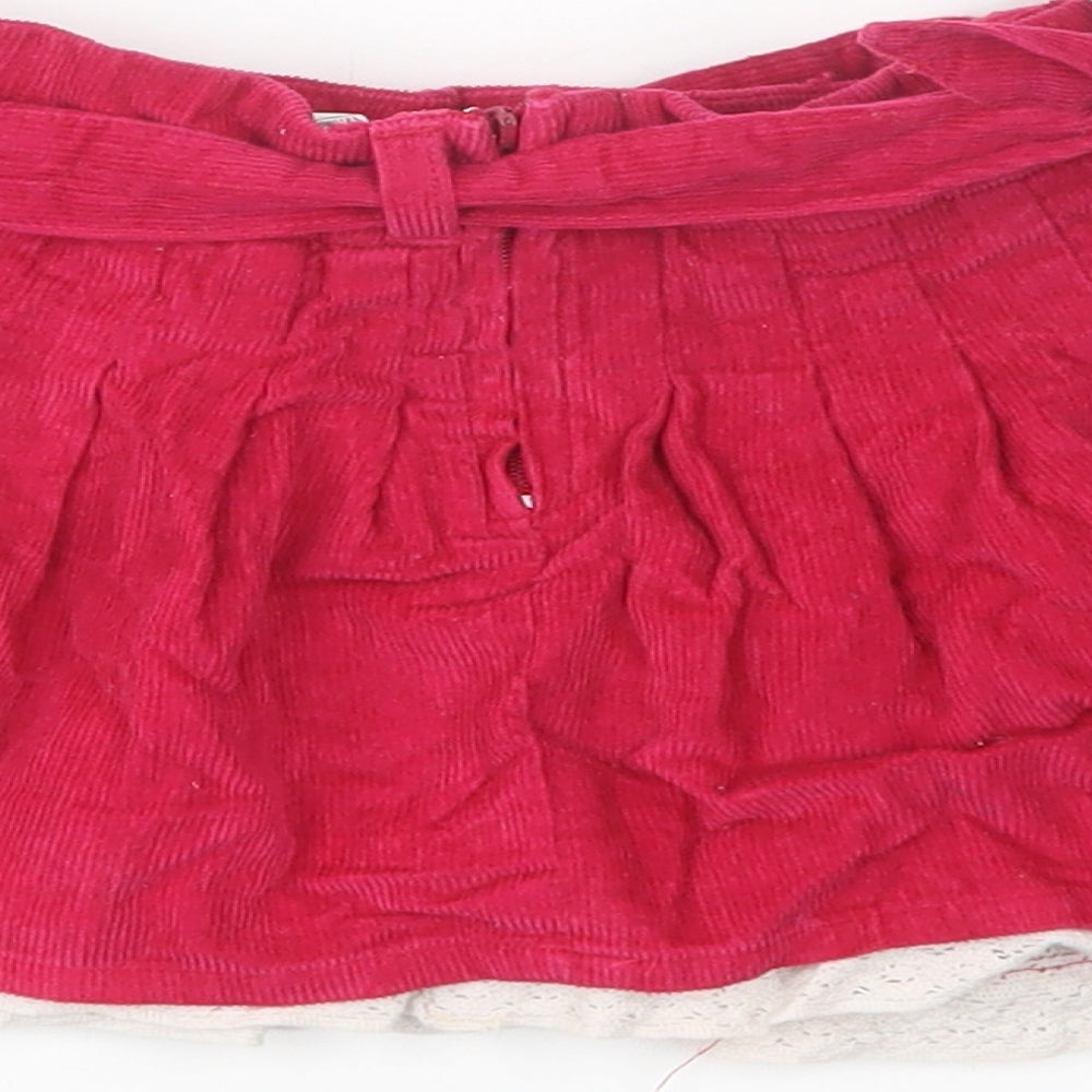 Sisley Baby Pink  Cotton Skater Skirt Size 12-18 Months  Zip
