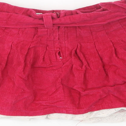 Sisley Baby Pink  Cotton Skater Skirt Size 12-18 Months  Zip