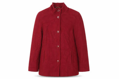 Marks & Spencer Womens Red   Pea Coat Coat Size 14  Button