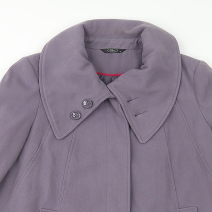 Womens UK Size 16 Bonmarché Purple Pea Coat