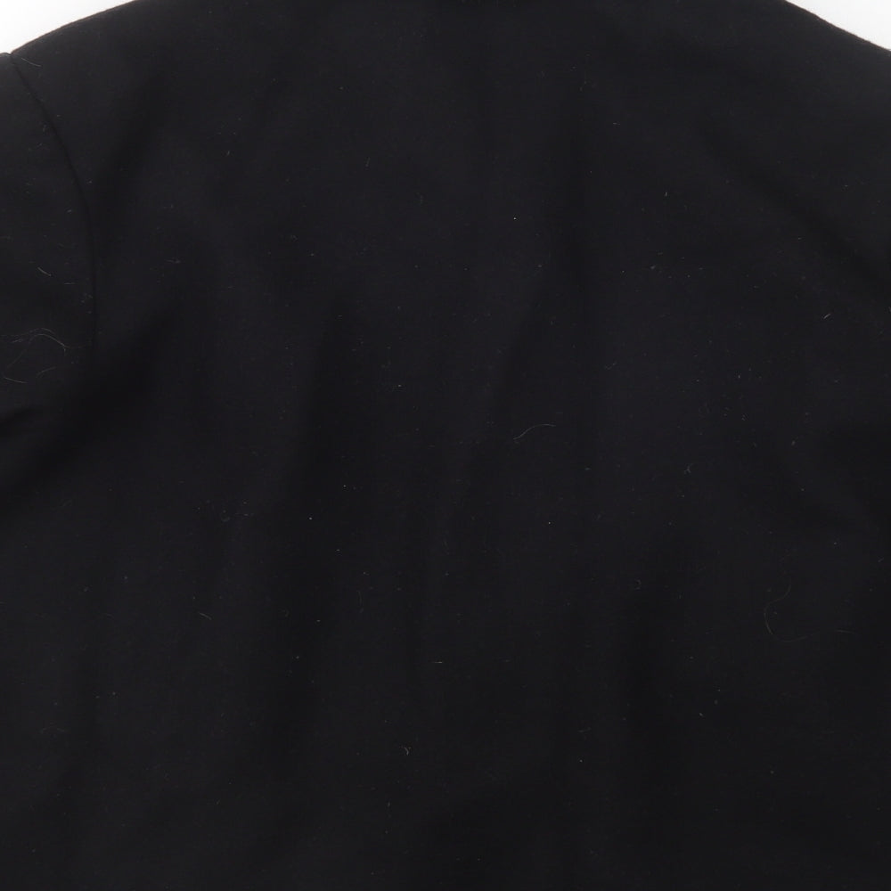 Brand and care label for Tanya women’s black jacket, size S, zip