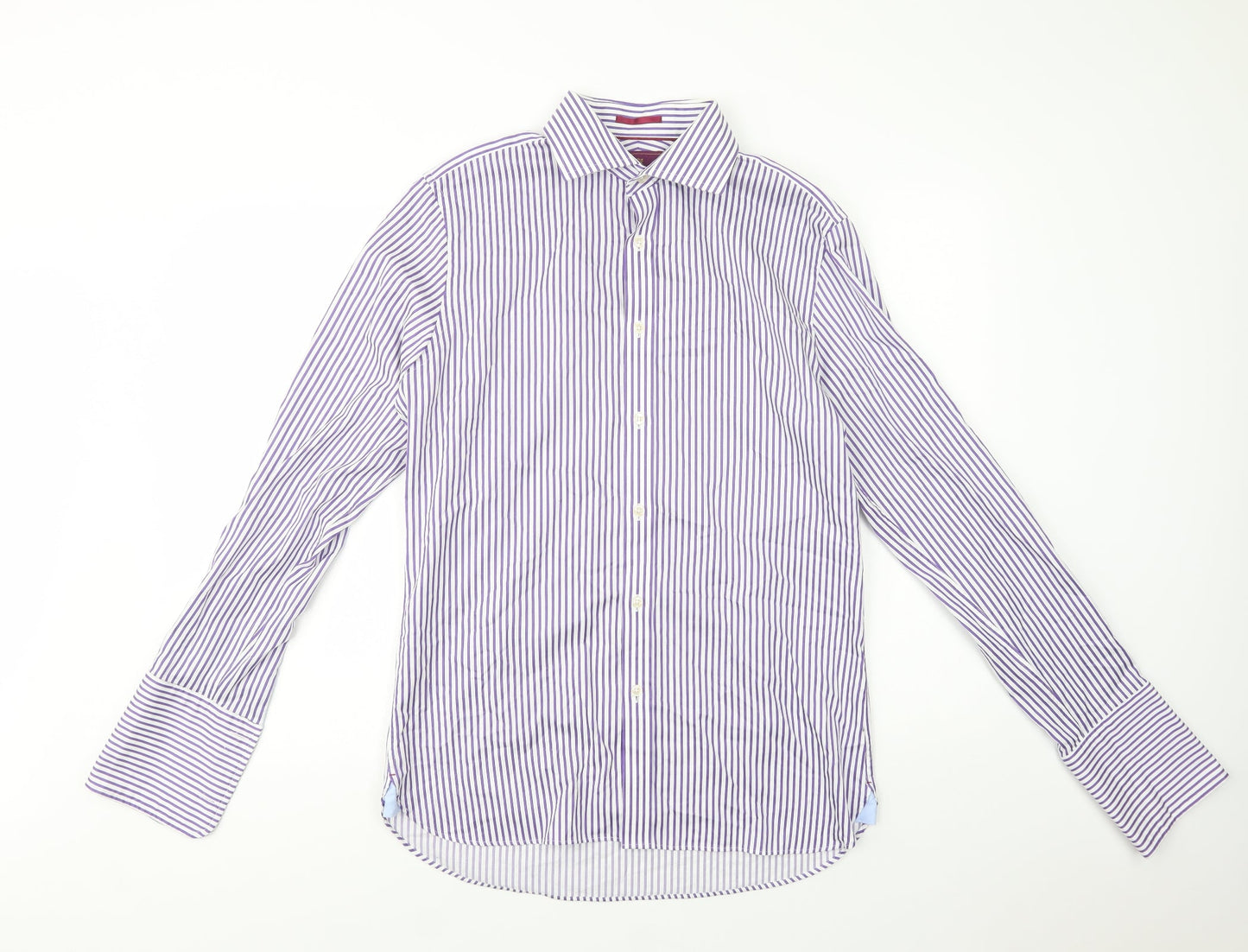 Mens UK Collar Size 15.5 Marks and Spencer Smart Purple  Dress Shirt