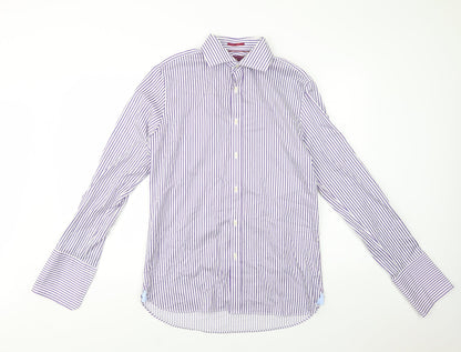 Mens UK Collar Size 15.5 Marks and Spencer Smart Purple  Dress Shirt