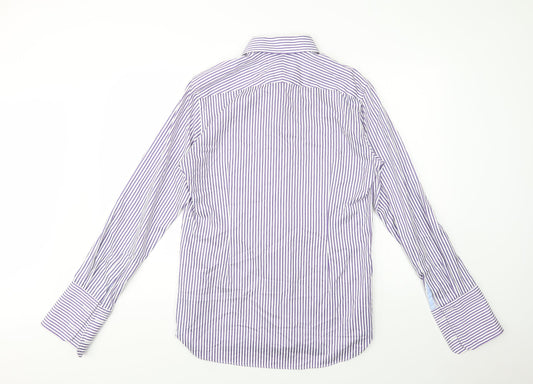 Mens UK Collar Size 15.5 Marks and Spencer Smart Purple  Dress Shirt