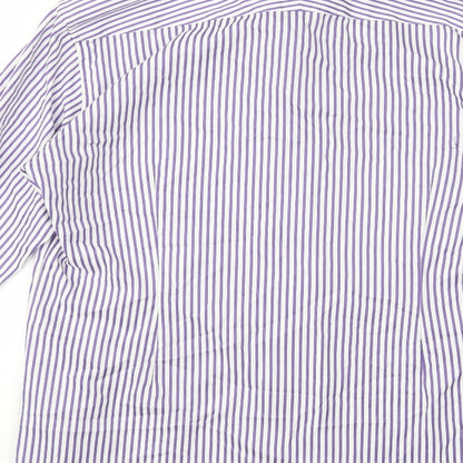 Mens UK Collar Size 15.5 Marks and Spencer Smart Purple  Dress Shirt