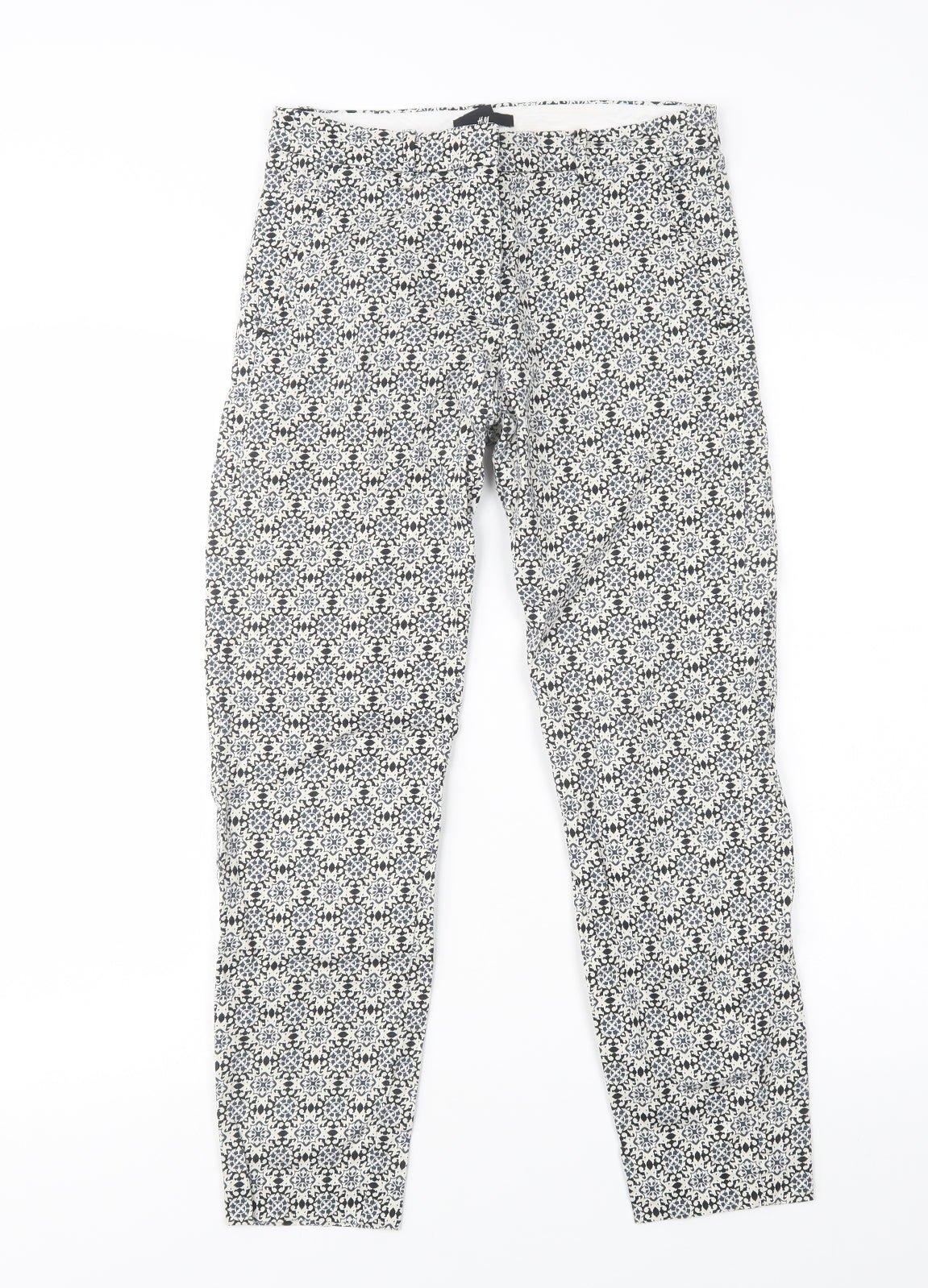 Womens UK Size 6 H&M Regular Fit  Blue Trousers