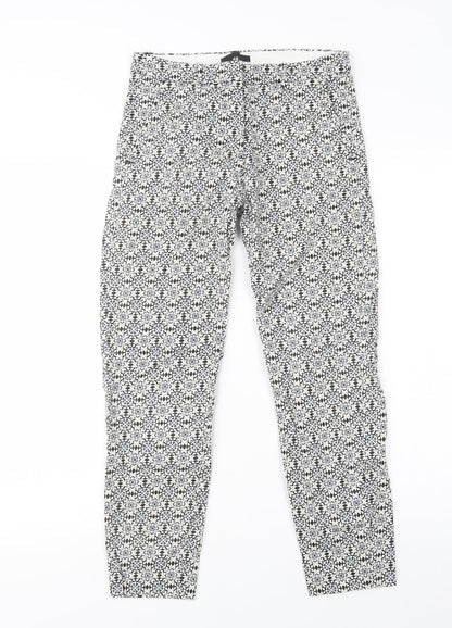 Womens UK Size 6 H&M Regular Fit  Blue Trousers