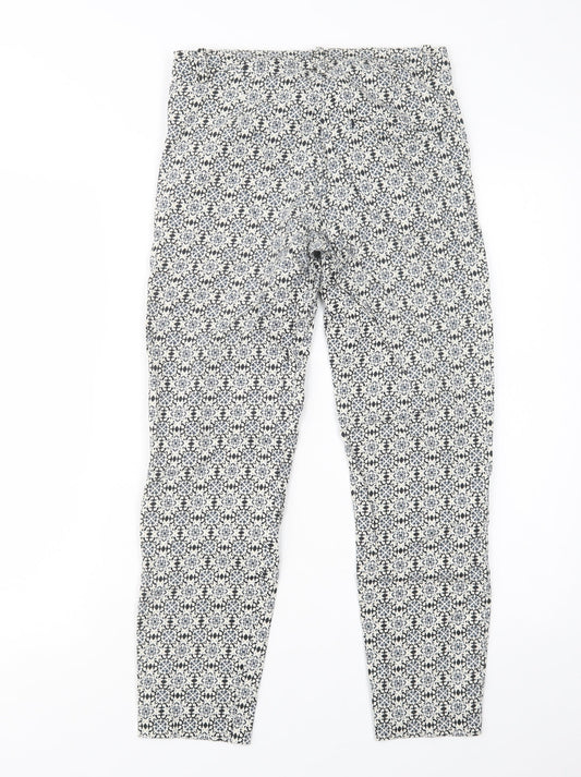 Womens UK Size 6 H&M Regular Fit  Blue Trousers