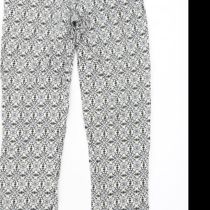 Womens UK Size 6 H&M Regular Fit  Blue Trousers