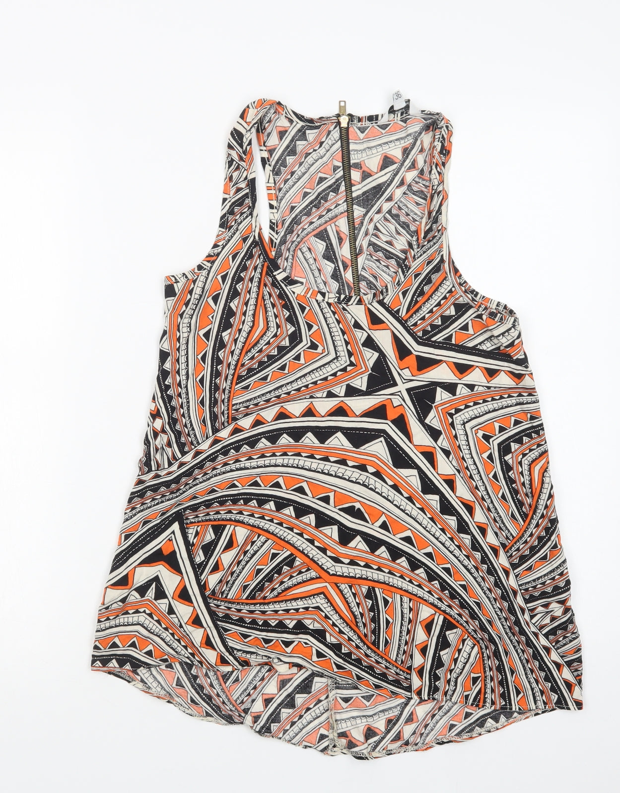 Womens UK Size 8 New Look Multicoloured Basic Tank