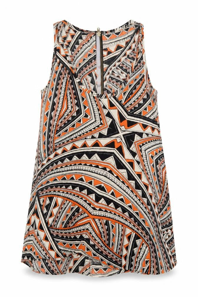 Womens UK Size 8 New Look Multicoloured Basic Tank