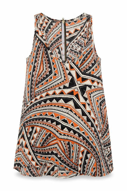 Womens UK Size 8 New Look Multicoloured Basic Tank
